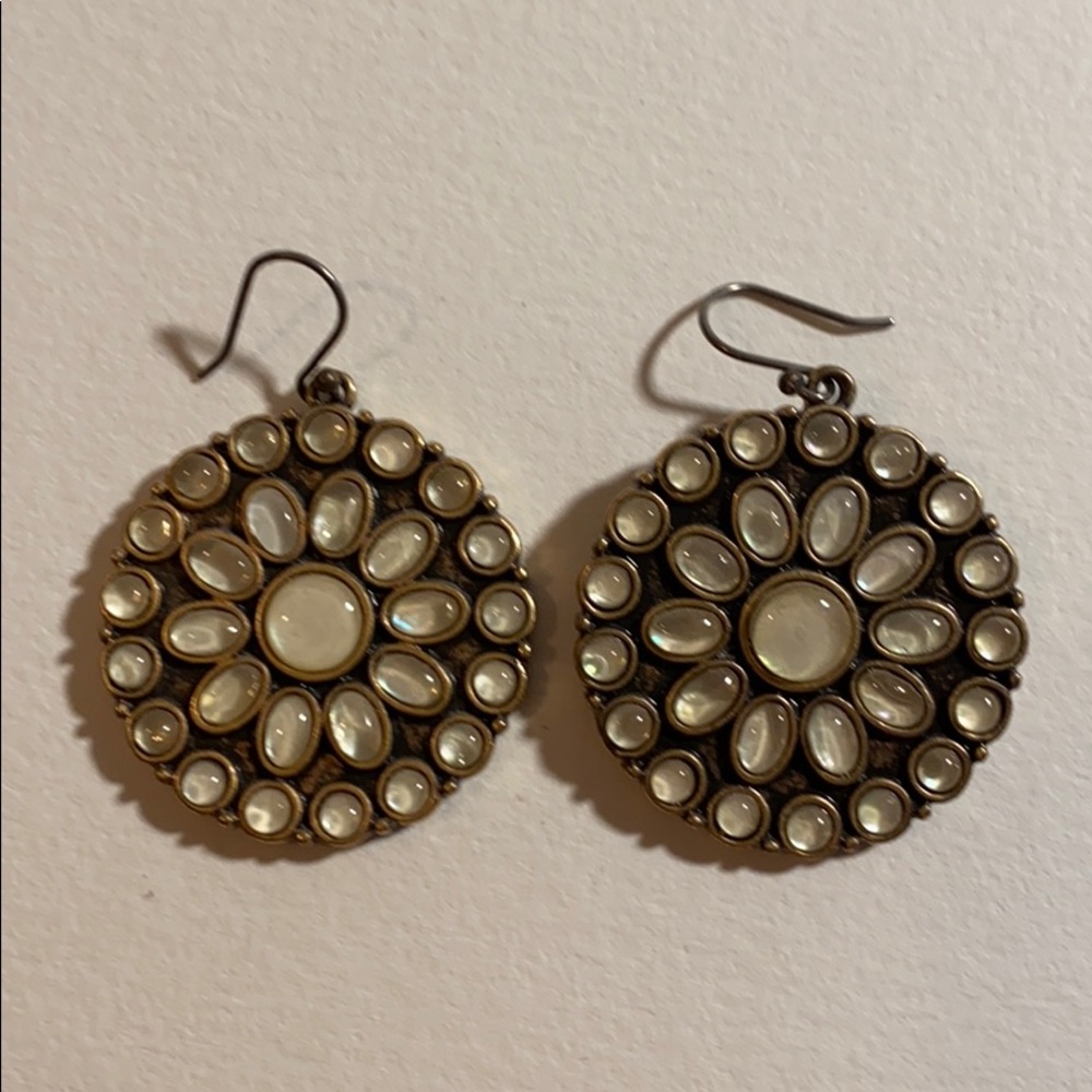 COPY - Round Stone Earrings